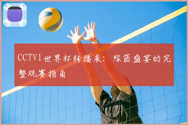 CCTV1世界杯转播表:绿茵盛宴的完整观赛指南