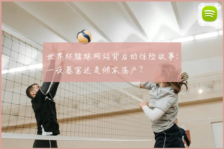 世界杯赌球网站背后的惊险故事：一夜暴富还是倾家荡产？